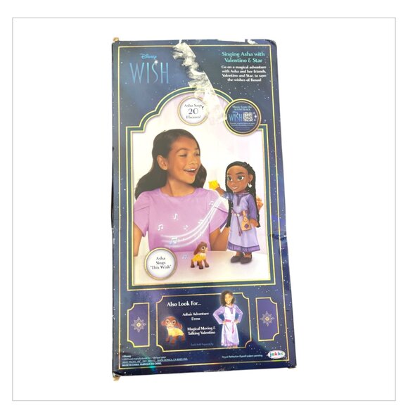 Disney Wish Large 15 inch Singing Asha Doll (NIB) - Picture 5 of 7